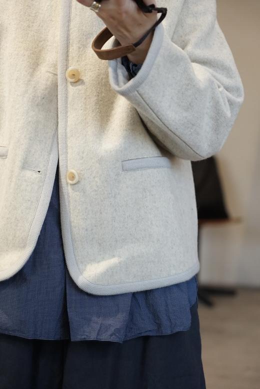 Charpentier de Vaisseau 圆领羊毛外套 商品图2