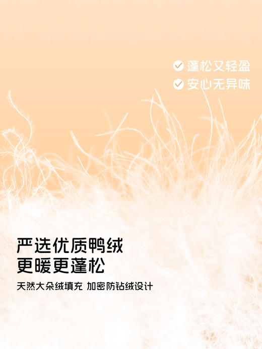 【蓬松又轻盈❗️安心无异味】秋冬新款新国标婴幼儿A类女亲肤舒适软糯萌90白鸭绒安心绒羽绒服。jb 商品图4