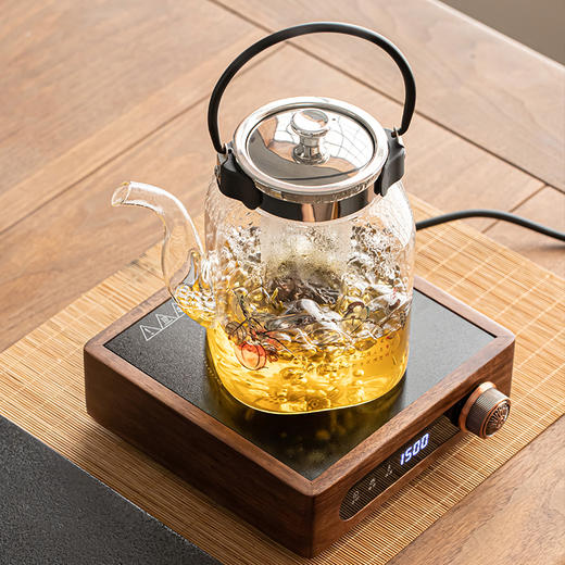 微哲明丨TF系列 方型壶 玻璃煮茶壶  煮水壶 高硼硅玻璃 单壶 商品图4