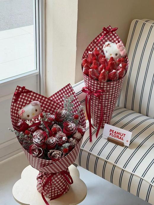 加厚复古红白格子系列包装纸35*50cm（150g）10张/包 商品图5