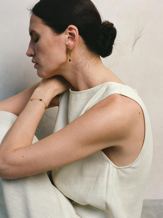 ABOAB｜Twin Birds Earrings [ 耳环 银青金石 / 金黑玛瑙 ]【WITHIN THE HORIZON】 商品图0