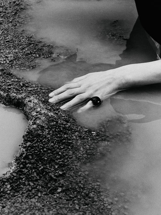 ABOAB｜silver Swirl Ring [ 闭口戒指 银黑玛瑙 / 银青金石 ]【WITHIN THE HORIZON】 商品图2