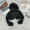 33BAR230665#连帽双拉头短外套 商品缩略图0