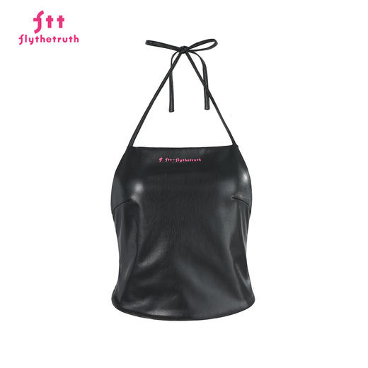 FTT FlyTheTruth『松露禁令』 辣妹吊带背心女夏季挂脖美背小上衣 商品图3