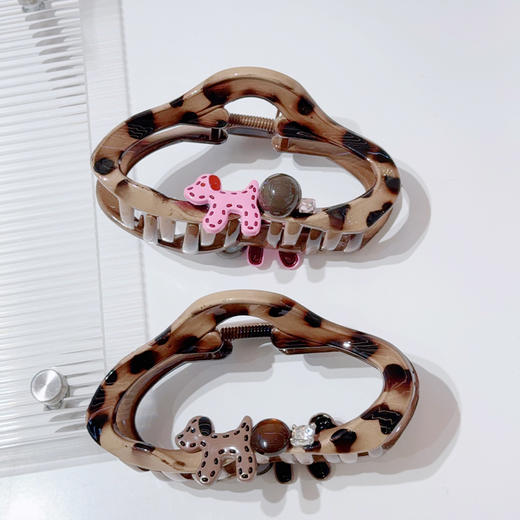 豹纹小狗云朵抓夹-纪念日百货门店同款168243372 商品图1