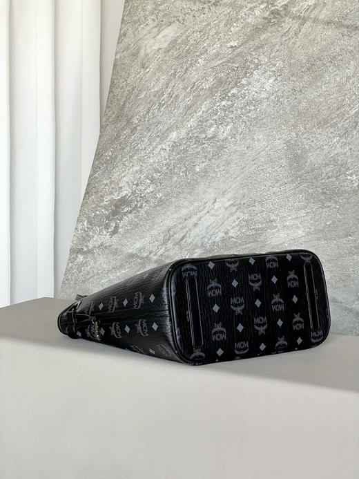 秋冬特惠💰850 原单MCM 原厂皮 小号双面购物袋子母包MWPPDSLR04CO001 经典黑色 商品图6