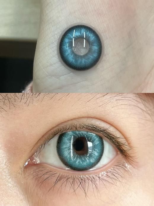 【本店实拍-新品混血六片装】HANCON-日抛大直径美瞳-数码暴龙/电子风暴/伯爵黑钻/鸽血红钻/冰摇美式-直径14.5mm【日抛 0-800度 无525/575】 商品图4