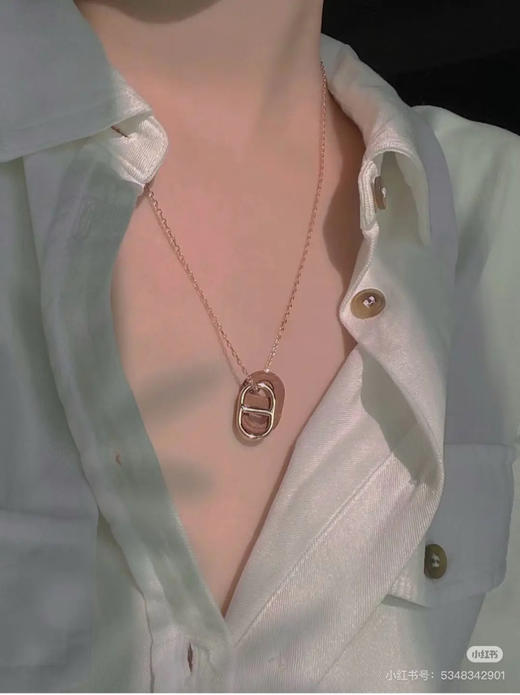 爱马仕 O‘Maillon 猪鼻子 项链 商品图2