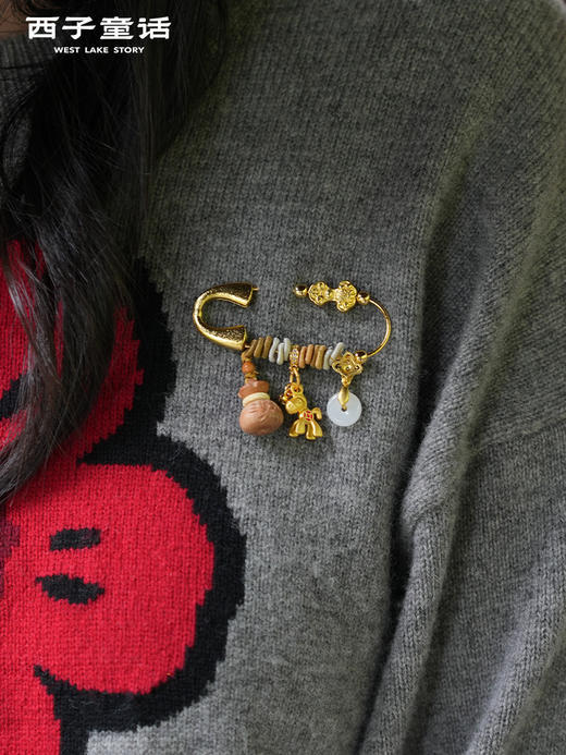 3-5天发货【灵隐文创】马年灵隐祈福十八籽系列手串车挂别针香囊合集 商品图5