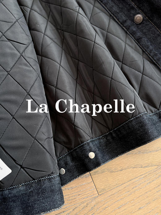 专柜实拍【牛仔夹棉外套】拉夏贝尔/La Chapelle重磅高品质 机洗不跑团！复古撞色灯芯绒保暖棉衣 商品图9