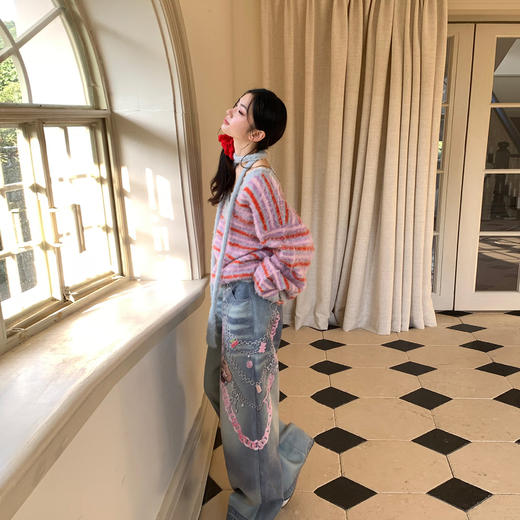 FTT FlyTheTruth『初绽铃兰』 印花休闲裤秋季宽松小众设计阔腿裤 商品图3