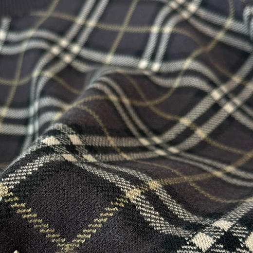 BURBERRY
【男女同款】格纹羊毛羊绒针织套头毛衣 商品图5
