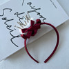 酒红皇冠精致发箍-纪念日百货门店同款167795757 商品缩略图1