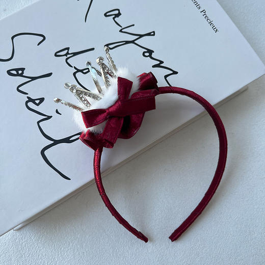 酒红皇冠精致发箍-纪念日百货门店同款167795757 商品图1