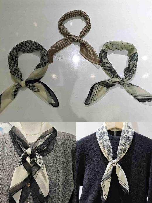 58B671印花方巾 商品图1