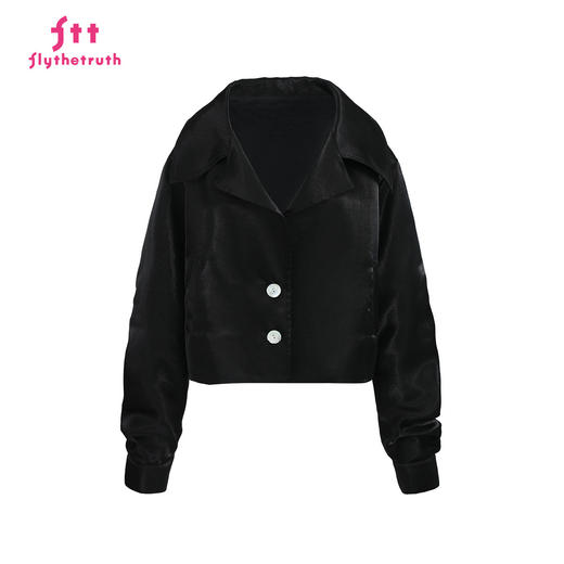 FTT FlyTheTruth『率性姿态』 法式复古印花外套女款秋高级感上衣 商品图4