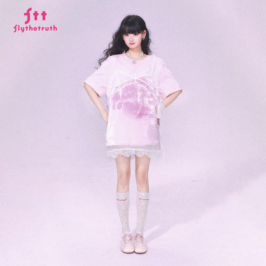 FTT FlyTheTruth『野糖织理』 法式蕾丝薄纱吊带裙女夏罩衫裙叠穿 商品图0