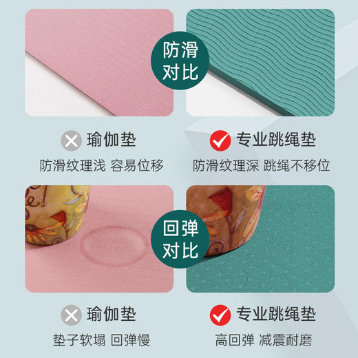 【环保静音跳绳垫】tpe跳绳垫隔音减震垫 室内健身运动跳绳静音跳绳垫加厚防滑跳操垫 商品图3