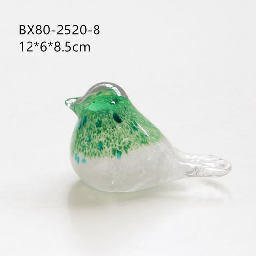 吹制彩色琉璃小鸟摆件台面玻璃装饰品结婚乔迁毕业礼品样板房陈设 商品图7