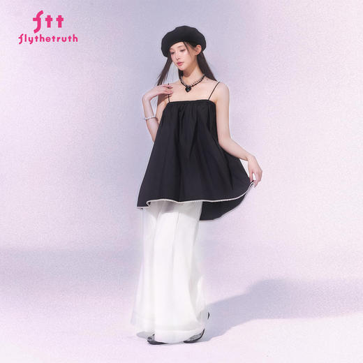 FTT FlyTheTruth『C位Look』廓形吊带背心女夏季宽松遮肉显瘦上衣 商品图3