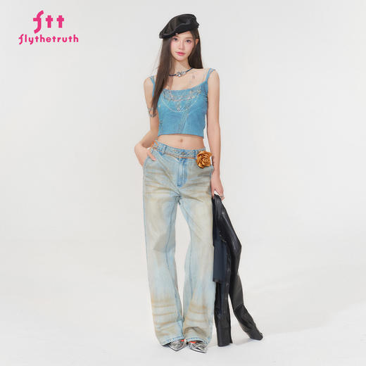 FTT FlyTheTruth『伊甸园』 设计感两穿吊带背心女夏小众双层上衣 商品图0