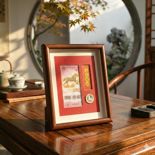 2026马年纪念钞展示框生肖纪念币收藏展示保护框相框摆台不含钱币 商品图1