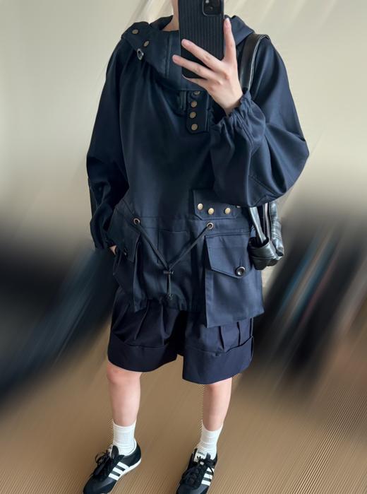 女款工装连帽风衣外套la016 商品图3