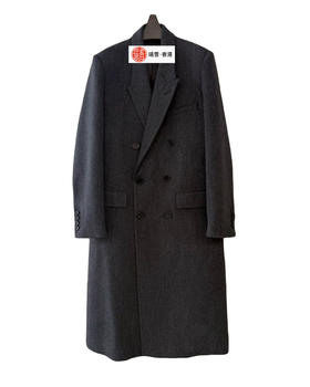 女款双排扣长款羊毛大衣hu024