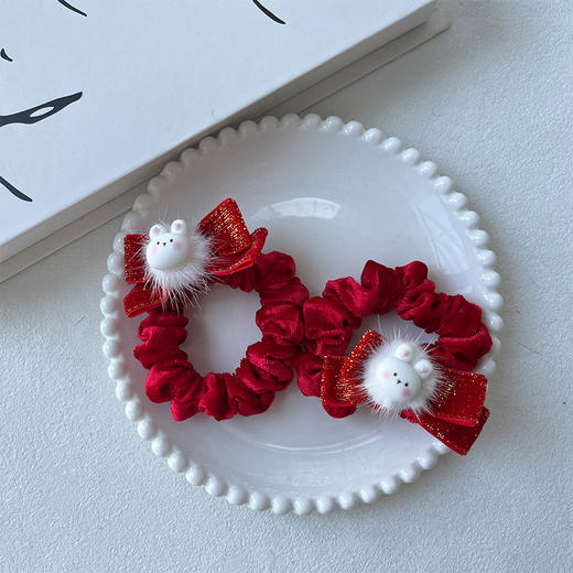 毛球兔兔对扎对装皮筋-纪念日百货门店同款167795677 商品图4