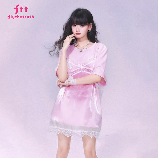 FTT FlyTheTruth『野糖织理』 法式蕾丝薄纱吊带裙女夏罩衫裙叠穿 商品图2