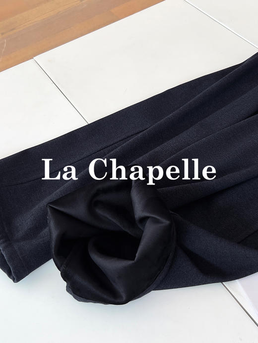 专柜实拍【又韩又松弛】拉夏贝尔/La Chapelle走路带风~韩系百搭简约直筒休闲裤宽松有型垂感阔腿裤★ 商品图11