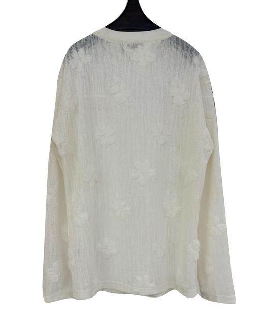 女款微透立体花朵长袖T恤zh 商品图1