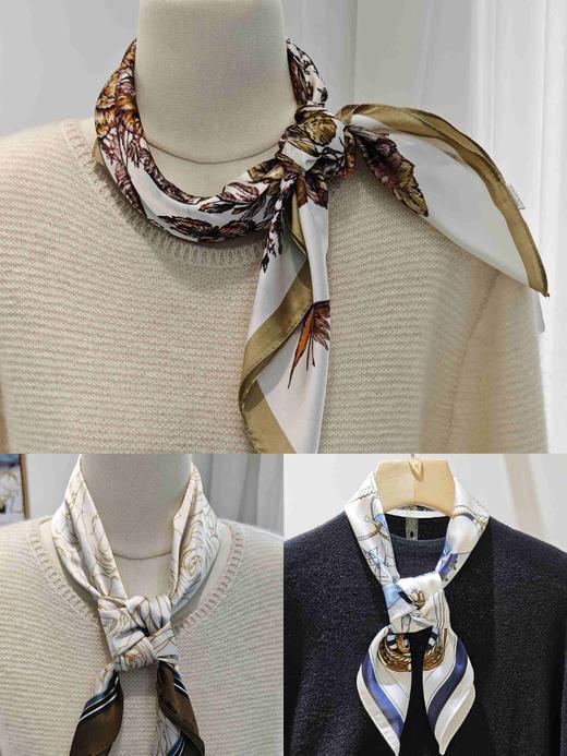 58B529印花方巾 商品图0