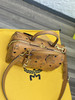 秋冬特惠💰800 原单MCM 原厂皮 新款干邑色Mini迷你波士顿包H083 干邑色老花满印 这款小号Ella波士顿包 商品缩略图4