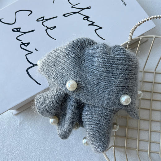 温柔贵气针织珍珠马尾抓抓夹-纪念日百货门店同款167643868 商品图1