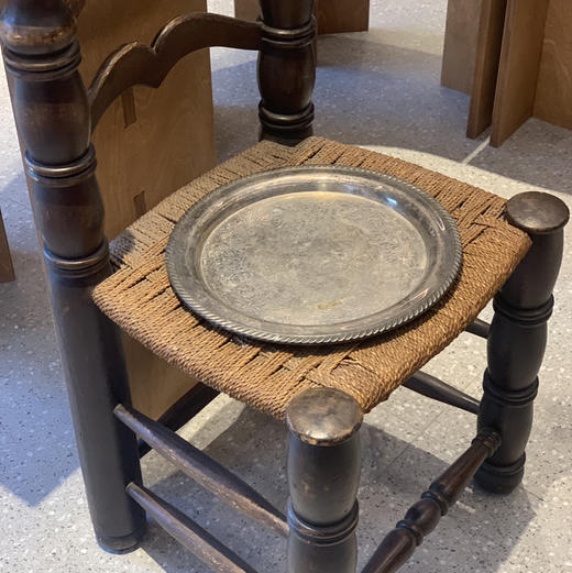 【苏州】古董镀银盘 商品图1