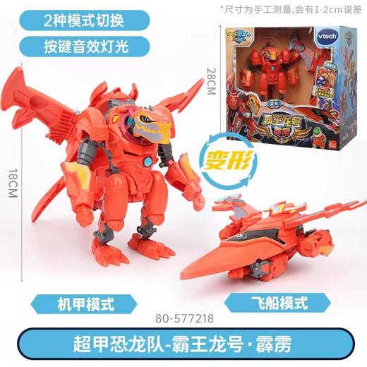 伟易达新品宇宙护卫队超甲恐龙队儿童恐龙机甲变形机器人男孩玩具 商品图3