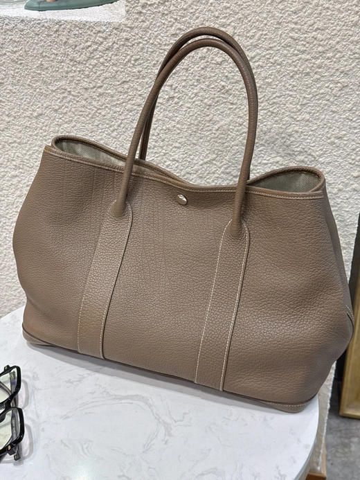 爱马仕 garden Negonda皮 花园36 大象灰 手提包 商品图1