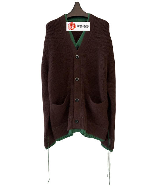 女款拼色拼接毛衣针织开衫zo 商品图0