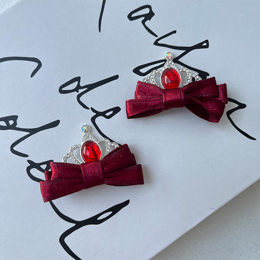 丝带红BS皇冠对夹-纪念日百货门店同款167795597 商品图3