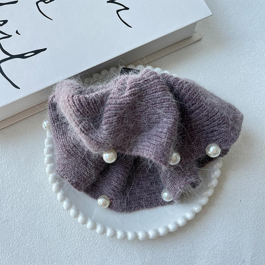 温柔贵气针织珍珠马尾抓抓夹-纪念日百货门店同款167643868 商品图3