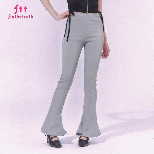 FTT FlyTheTruth『昨日如歌』 高腰微喇休闲裤女秋修身高弹瑜伽裤 商品图1