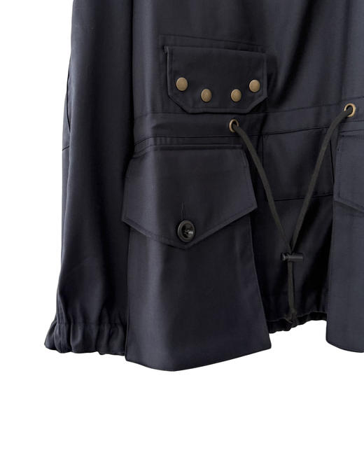 女款工装连帽风衣外套la016 商品图2