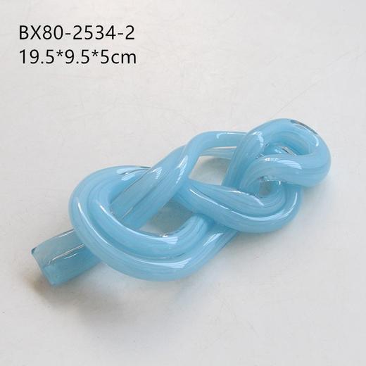 厂家直销现代简约软装书柜创手工彩色绳结条琉璃麻绳酒店样板间摆 商品图5