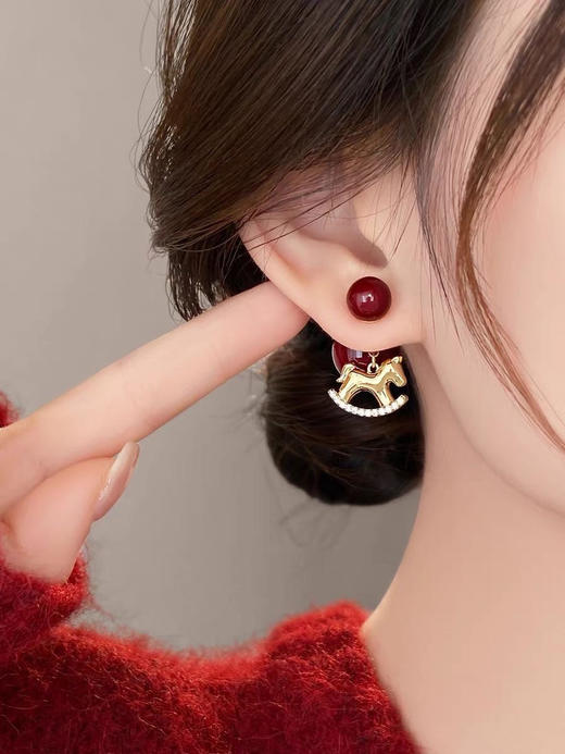 新年好运耳钉组合！买1对送1对 这两款耳钉嘎嘎显白 两个款式各一对，超值优惠！ 商品图7