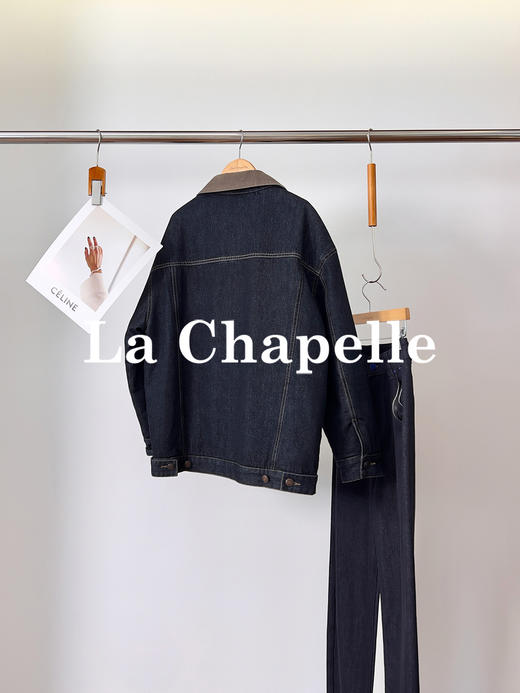 专柜实拍【牛仔夹棉外套】拉夏贝尔/La Chapelle重磅高品质 机洗不跑团！复古撞色灯芯绒保暖棉衣 商品图1