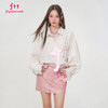 FTT Flythetruth  初桃韵律 涂鸦印花条纹衬衫女秋季宽松休闲衬衣 商品缩略图1