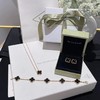 返场【充值6800档赠品】梵克雅宝3件套 耳钉+项链+手链，黑/红/白/绿可选（XK） 商品缩略图6