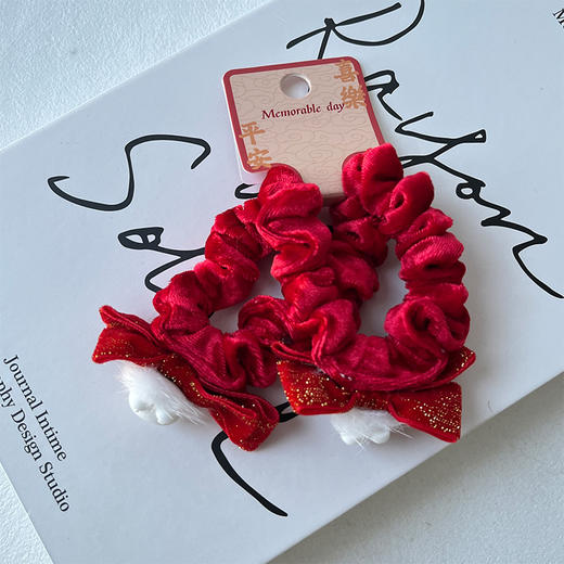 毛球兔兔对扎对装皮筋-纪念日百货门店同款167795677 商品图0