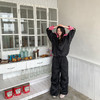 FTT FlyTheTruth『草莓黑巧』 撞色外套女秋季宽松夹克休闲裤套装 商品缩略图4